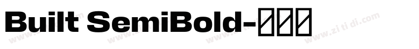 Built SemiBold字体转换 Built SemiBold字体转换